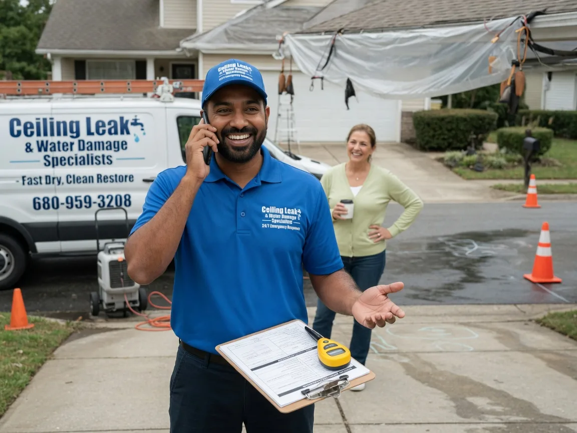 Ceiling Leak Cleanup Inman, KS FAQs